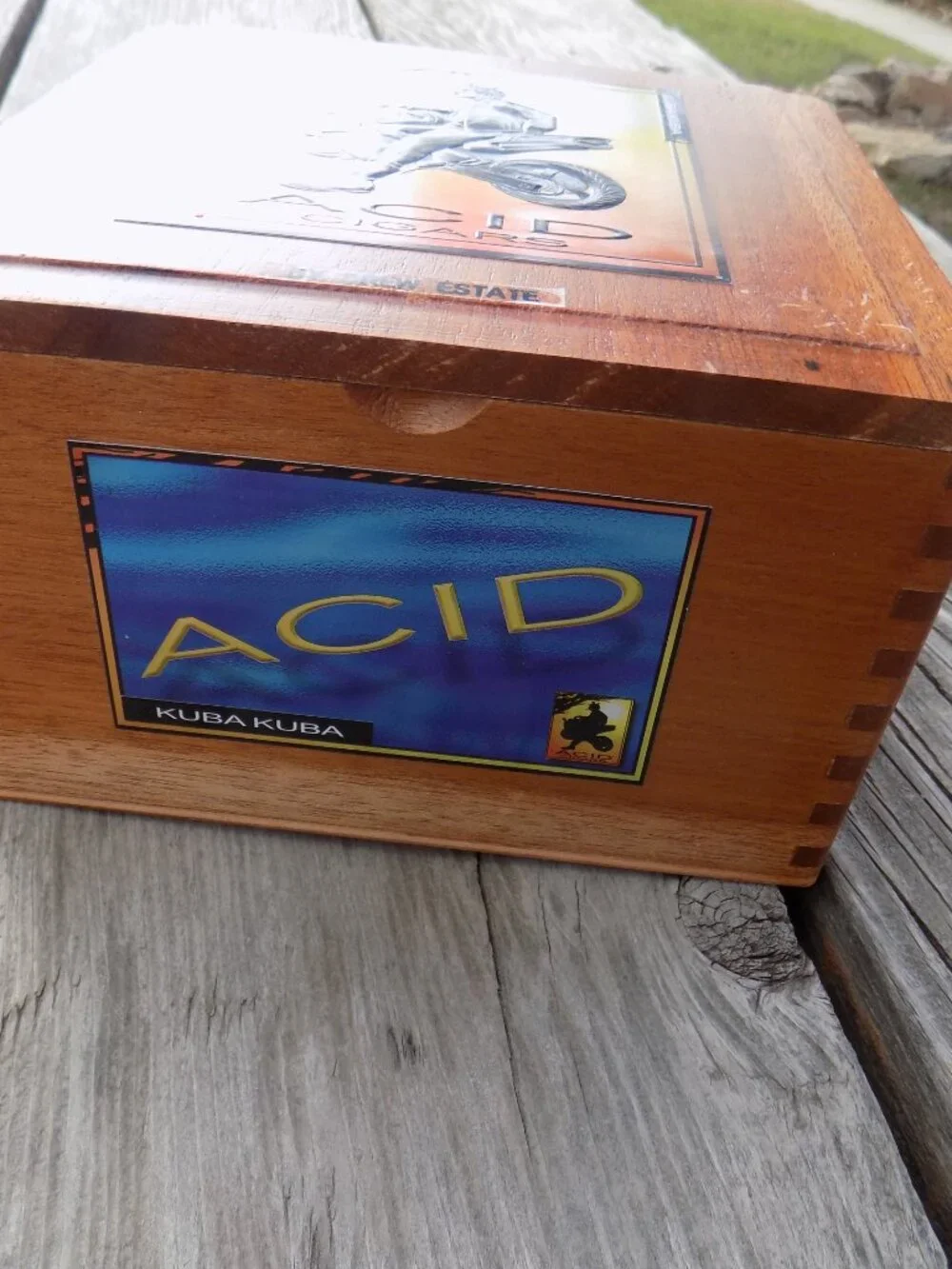 Acid Kuba Grande Empty Wood Cigar Box 8